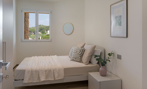 Villa Serena holiday home: bedroom in the Gli Aranci apartment